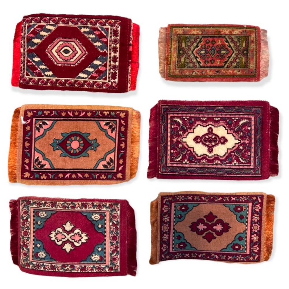 Set 6 Antique Cigar Persian Rugs Dollhouse